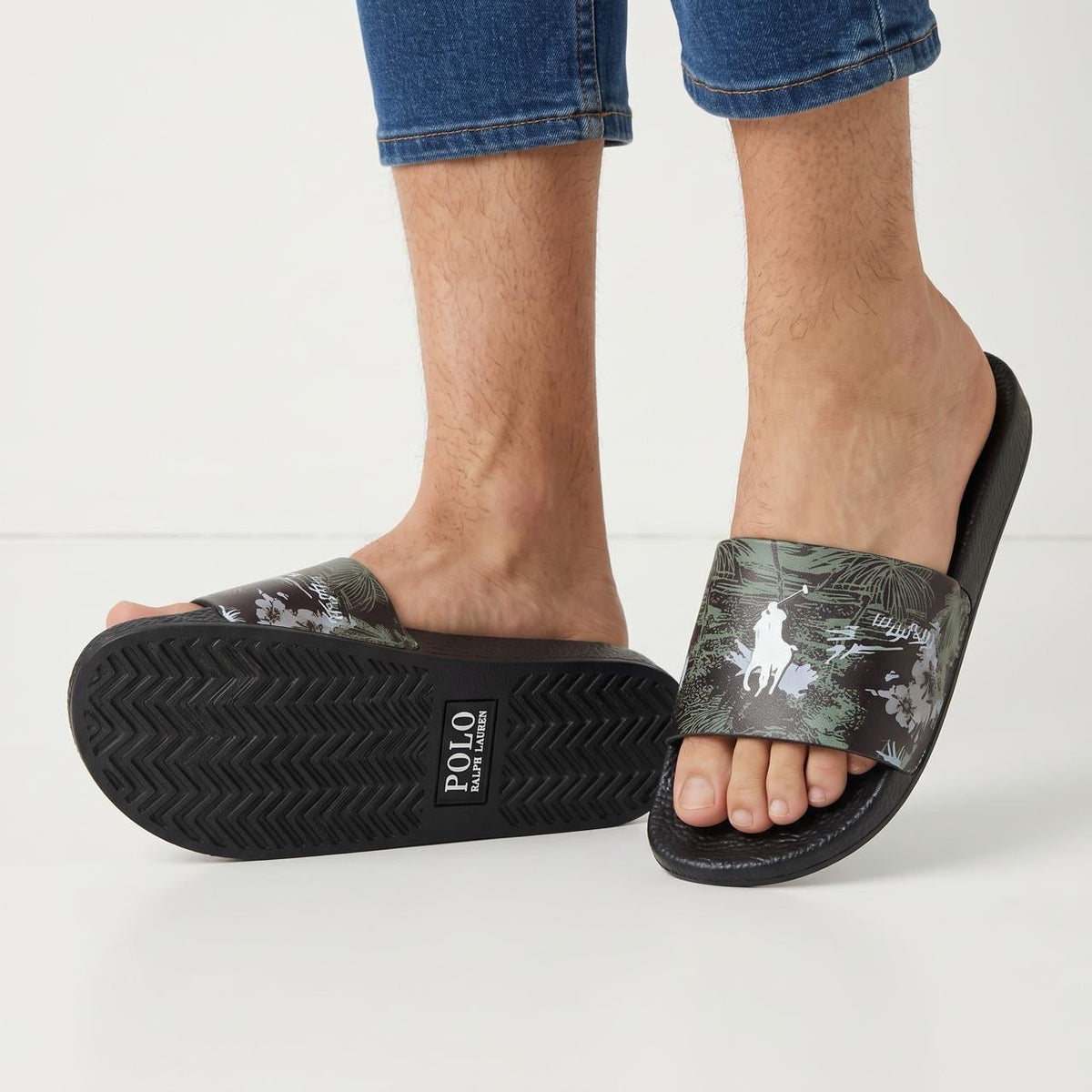 Polo Ralph Lauren Slides — Black