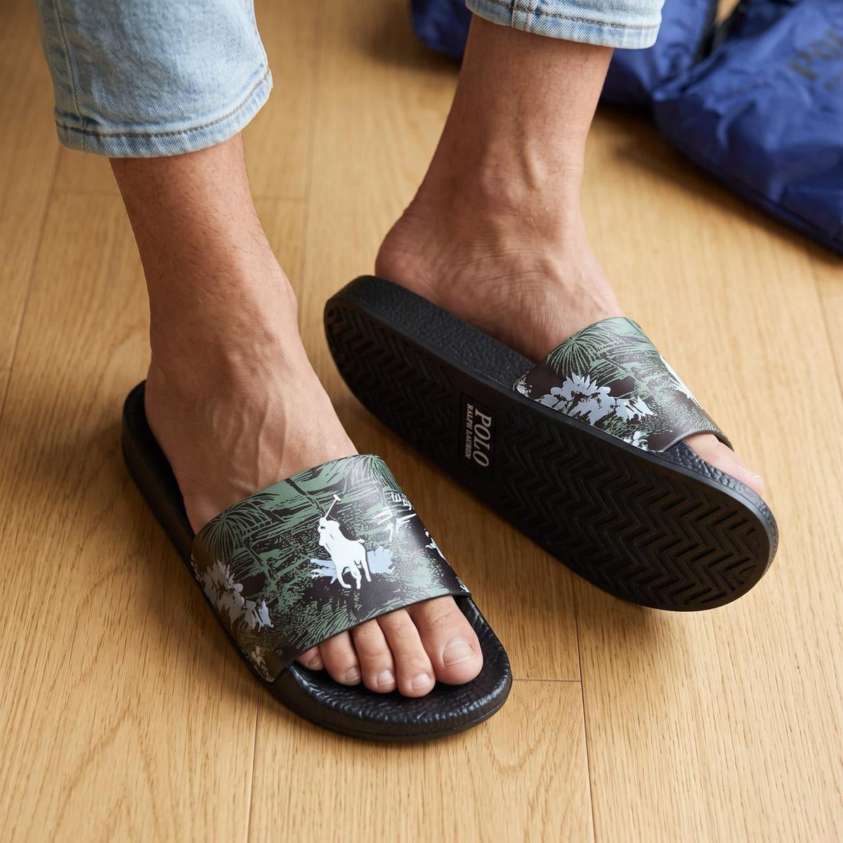 Polo Ralph Lauren Slides — Black