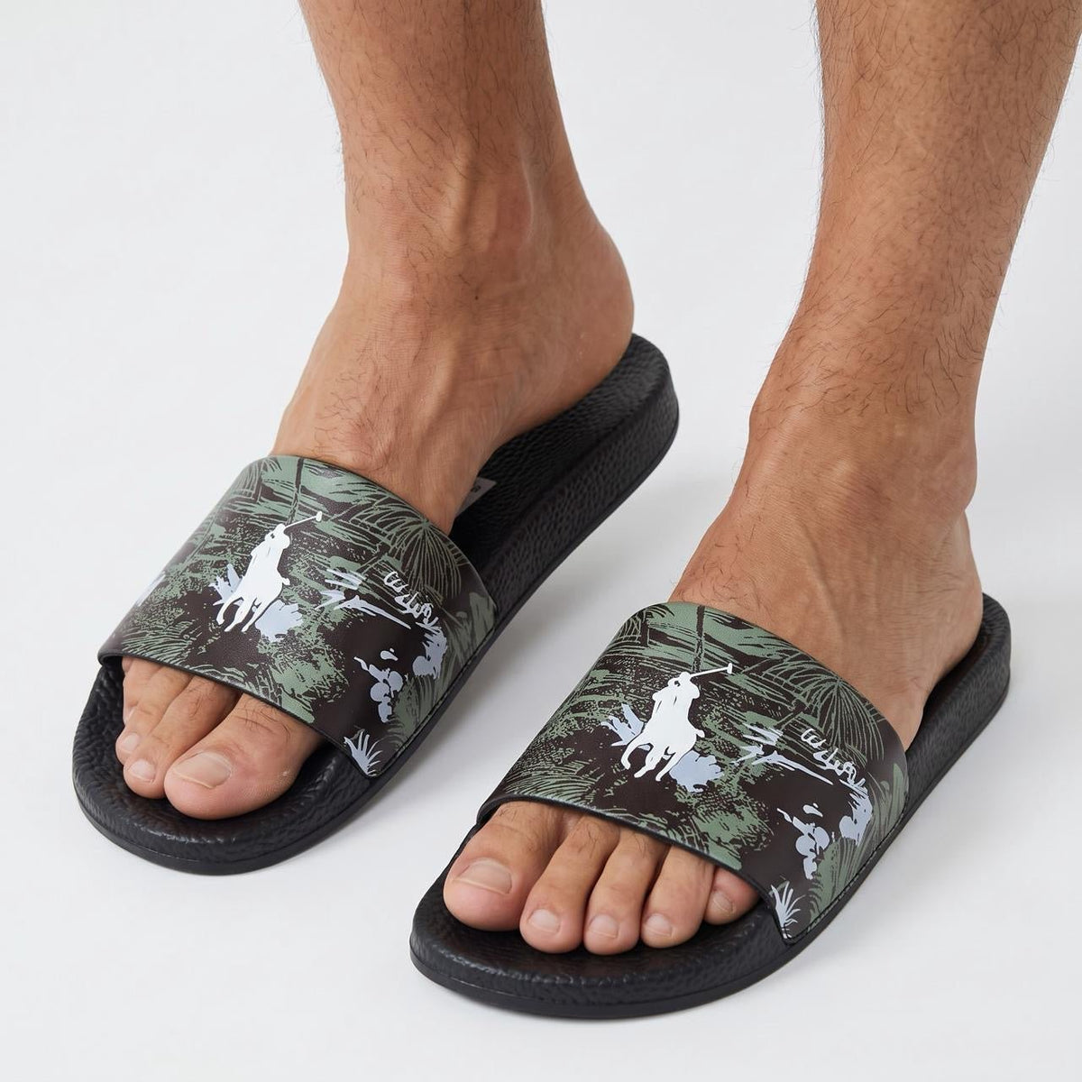 Polo Ralph Lauren Slides — Black