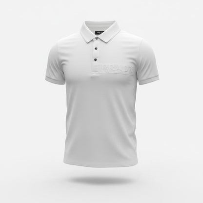 Prada Black Polo Shirt 🖤⚡ Embossed Logo Edition