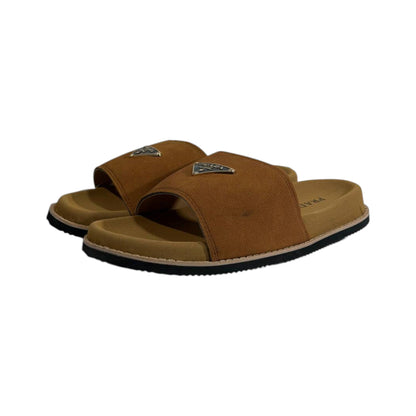 Prada Brown Luxe Comfort Slides – Elegant Everyday Sandals 🤎👡