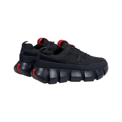 ❤️🖤 Prada Cloudbust Thunder Black Red Luxury Sneakers 👟⚡