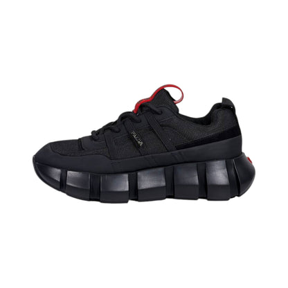 ❤️🖤 Prada Cloudbust Thunder Black Red Luxury Sneakers 👟⚡