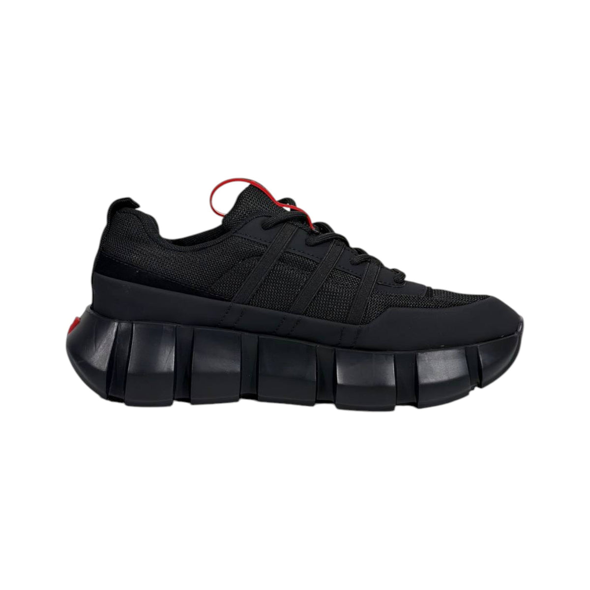 ❤️🖤 Prada Cloudbust Thunder Black Red Luxury Sneakers 👟⚡