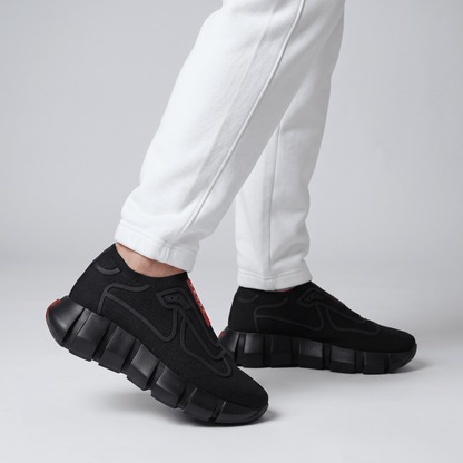 🖤❤️ Prada Cloudbust Thunder Black Sneakers 👟⚡