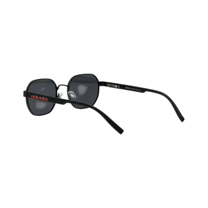 Prada Linea Rossa Black Hexagonal Sunglasses