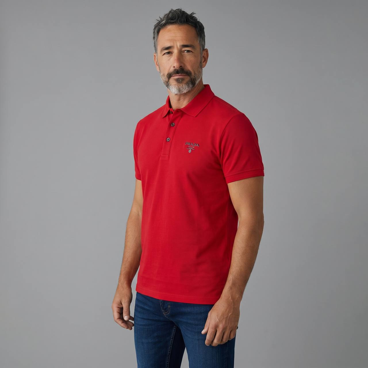 Prada Milano Essential Red Polo ❤️✨