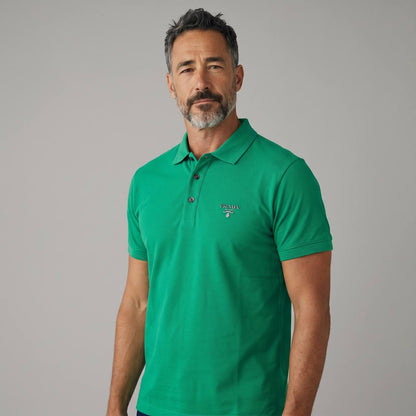 Prada Milano Luxury Green Polo Shirt 💚✨