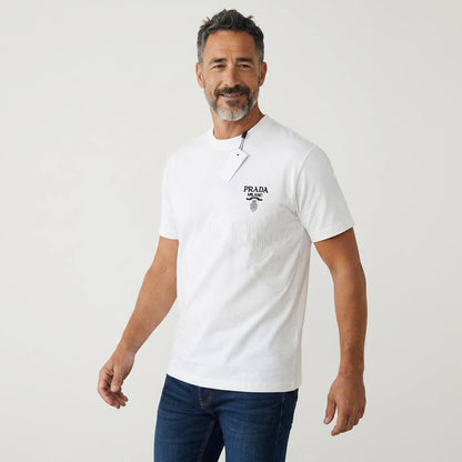 Prada Milano Signature Embossed Tee 🤍✨