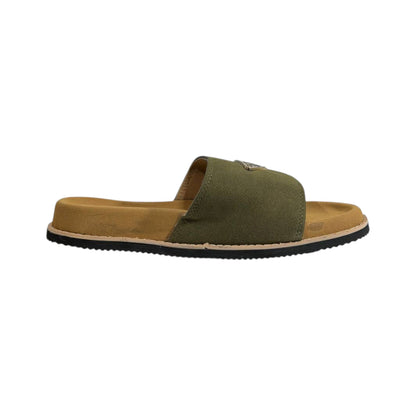 Prada Olive Comfort Slides – Luxury Minimal Summer Sandals 💚👡