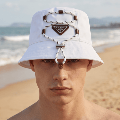 Prada Rope Detail Bucket Hat 🤍