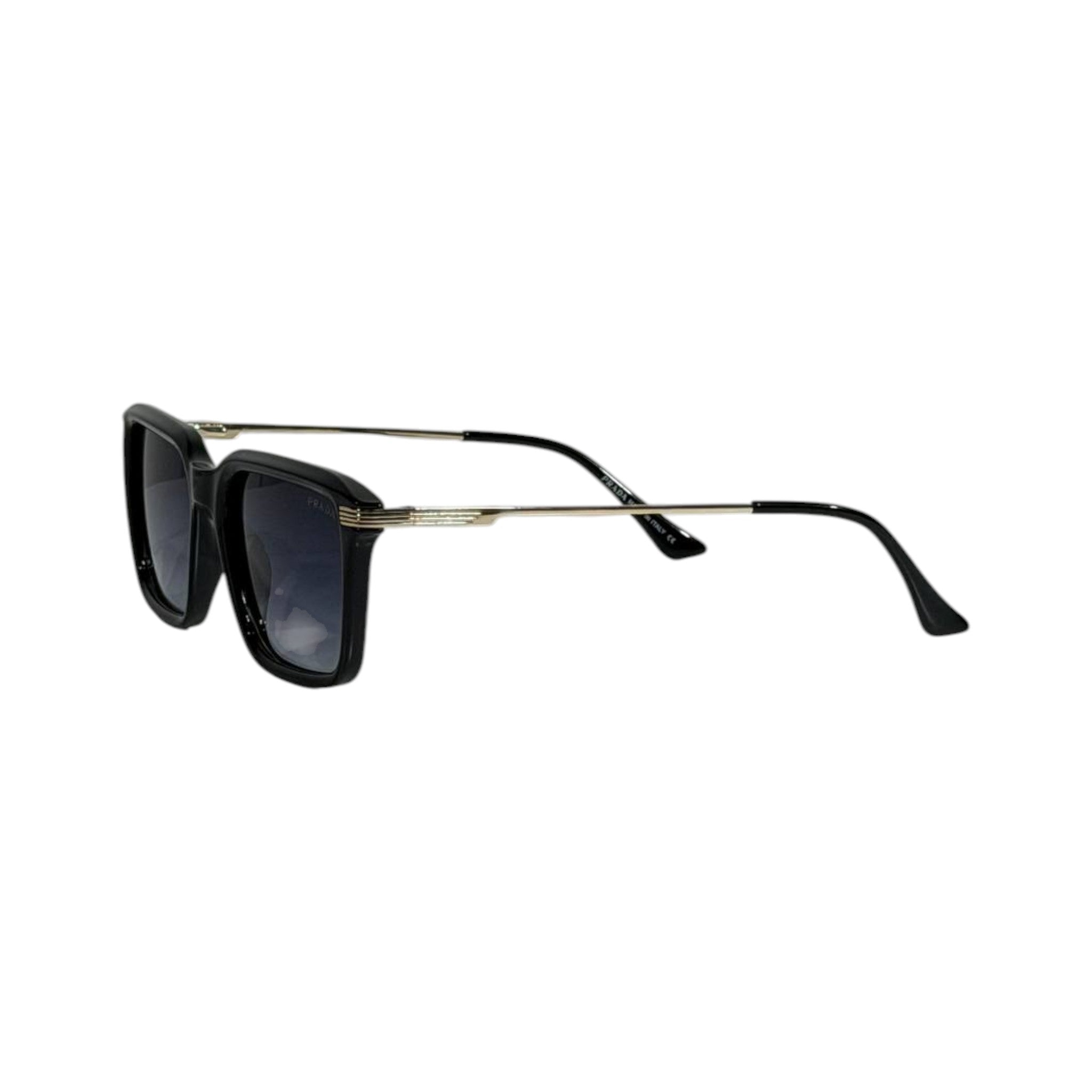 Prada Square Sunglasses – Black Frame Blue Gradient 🕶️💙