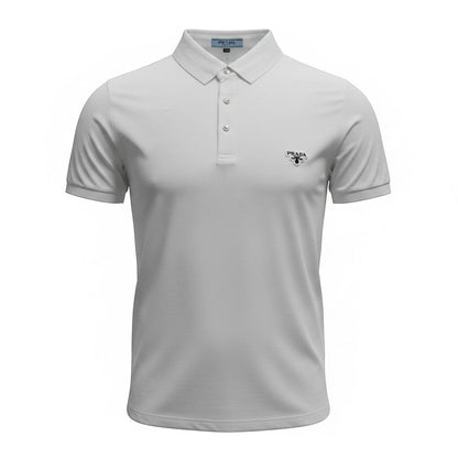 Prada White Polo Shirt 🤍🖤 Classic Logo Edition