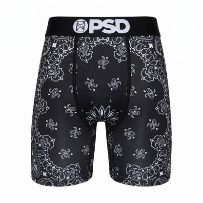 🖤🤍 PSD Black Bandana Compression Boxer Briefs | Performance Athletic Underwear 🔥