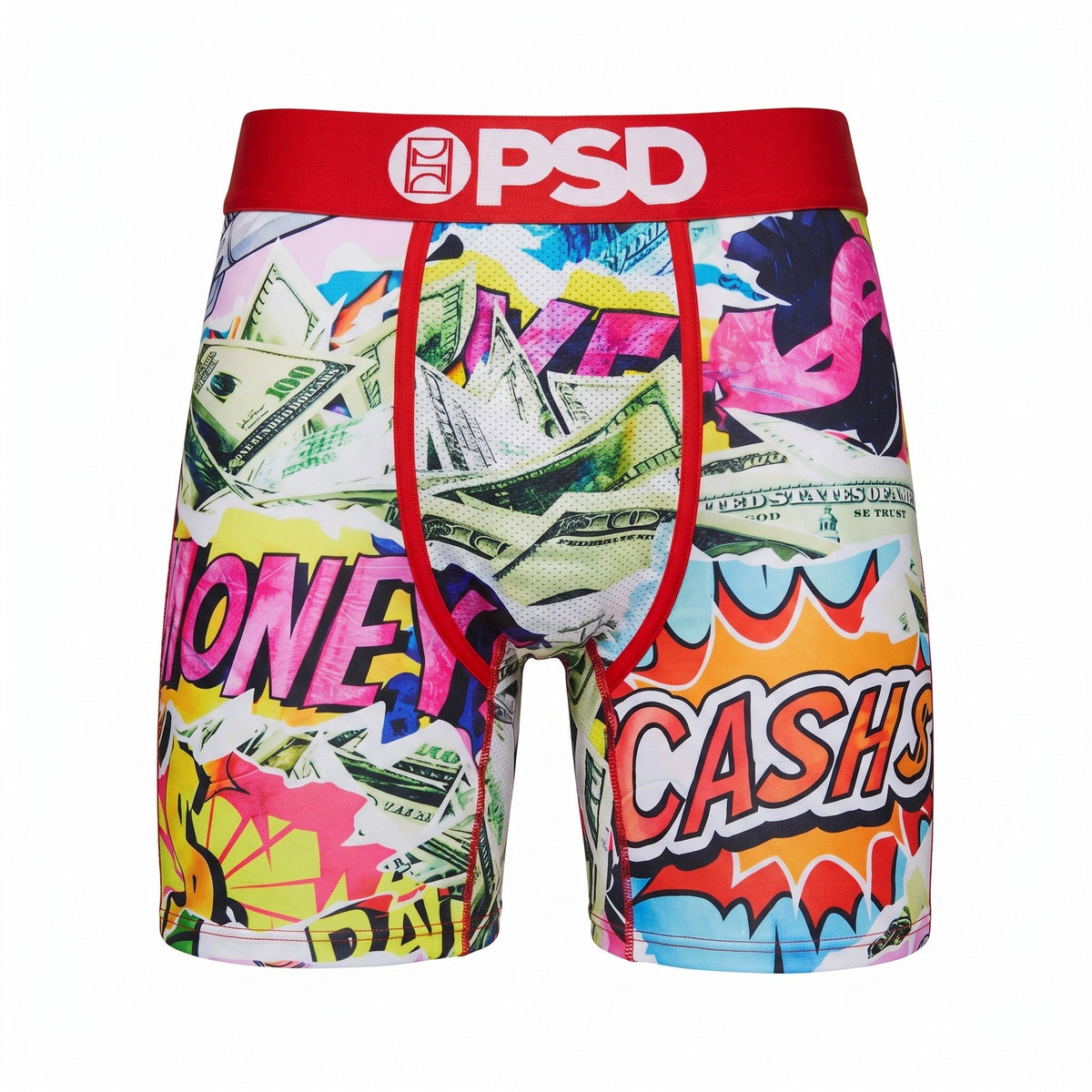💵🎨 PSD Money Pop Art Compression Boxer Briefs | Performance Athletic Underwear 🔥