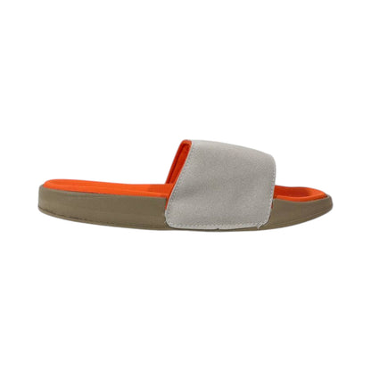 Puma Palermo Comfort Slides — Grey & Orange