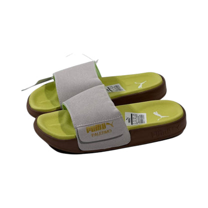 💚 Puma Palermo Comfort Slides – Lime Green Summer Edition