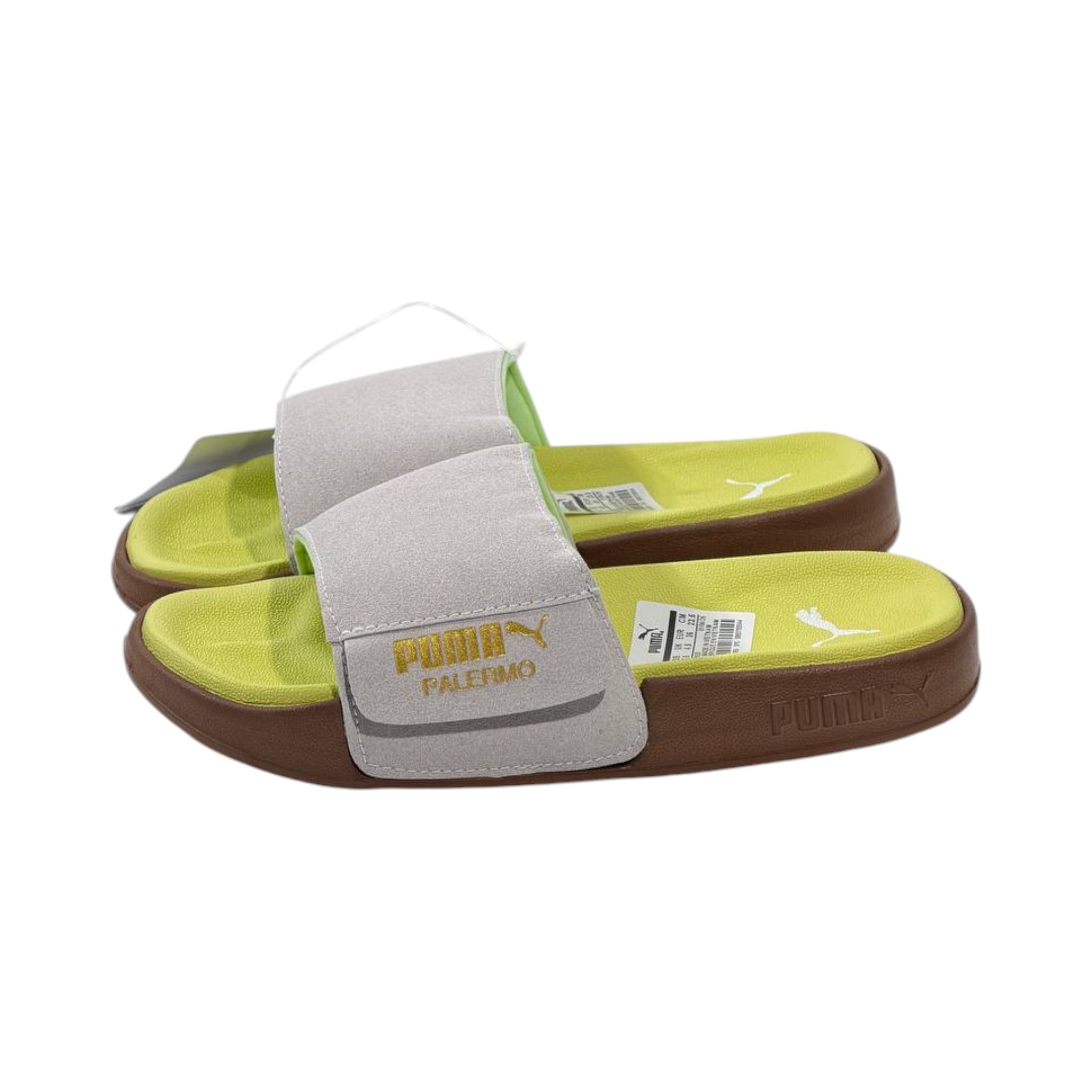 💚 Puma Palermo Comfort Slides – Lime Green Summer Edition