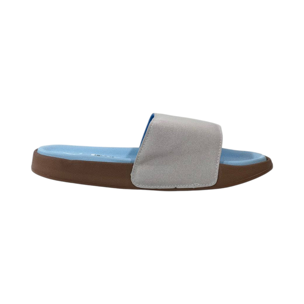 Puma Palermo Comfort Slides — Sky Blue & Grey