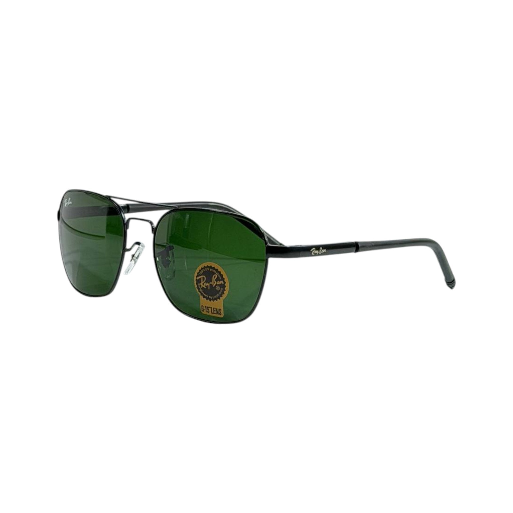 Ray-Ban Aviator Sunglasses 🕶️ | Black Frame with G15 Green Lenses