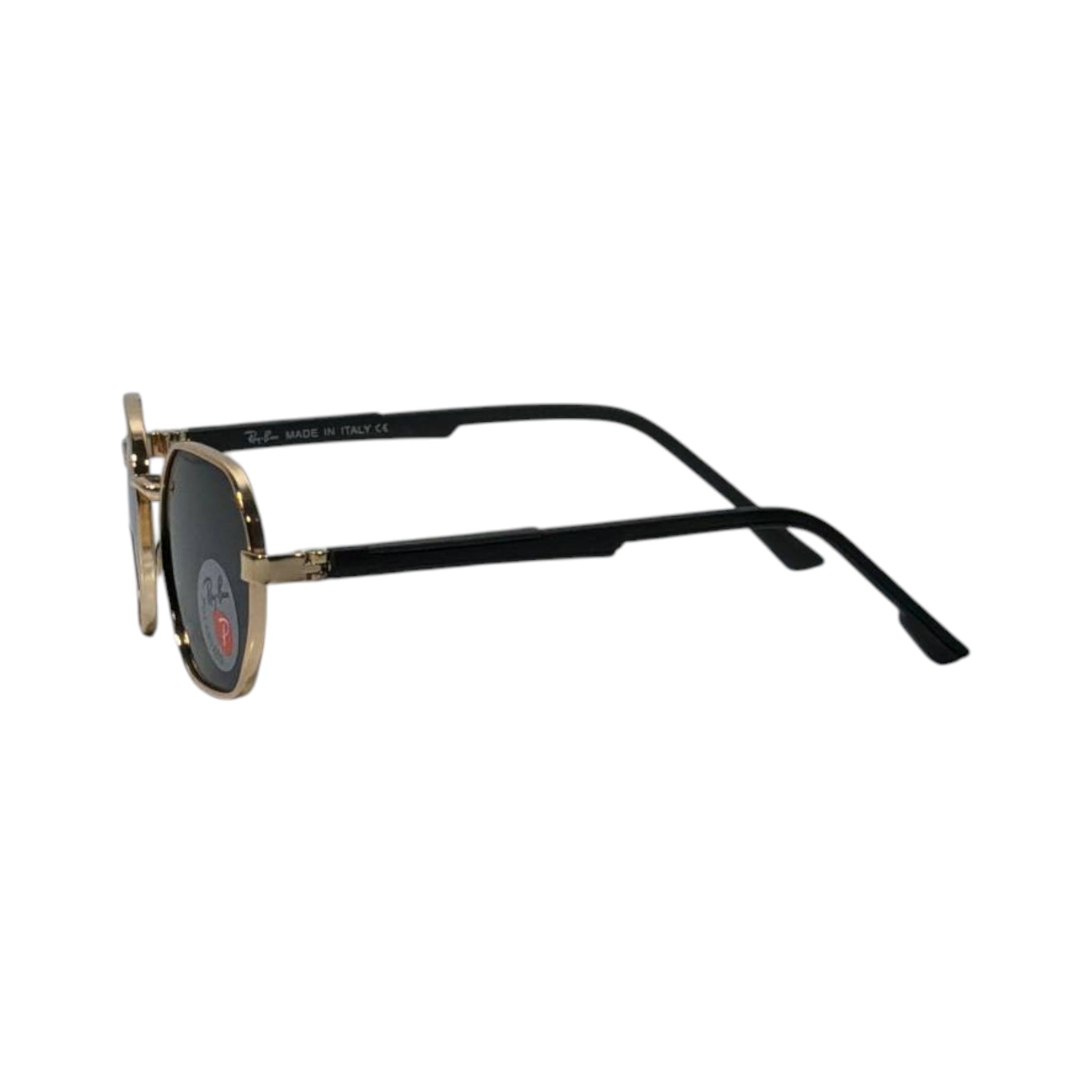 🕶️ Ray-Ban Polarized Geometric Sunglasses | Classic Luxury Metal Frame Eyewear ✨