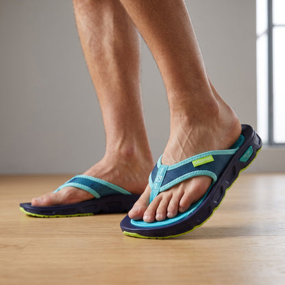 Salomon Relax Flip – Navy Teal Lime 🩴
