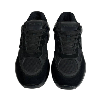 Salvatore Ferragamo All Black Sneakers – Luxury Modern Comfort Trainers 🖤👟