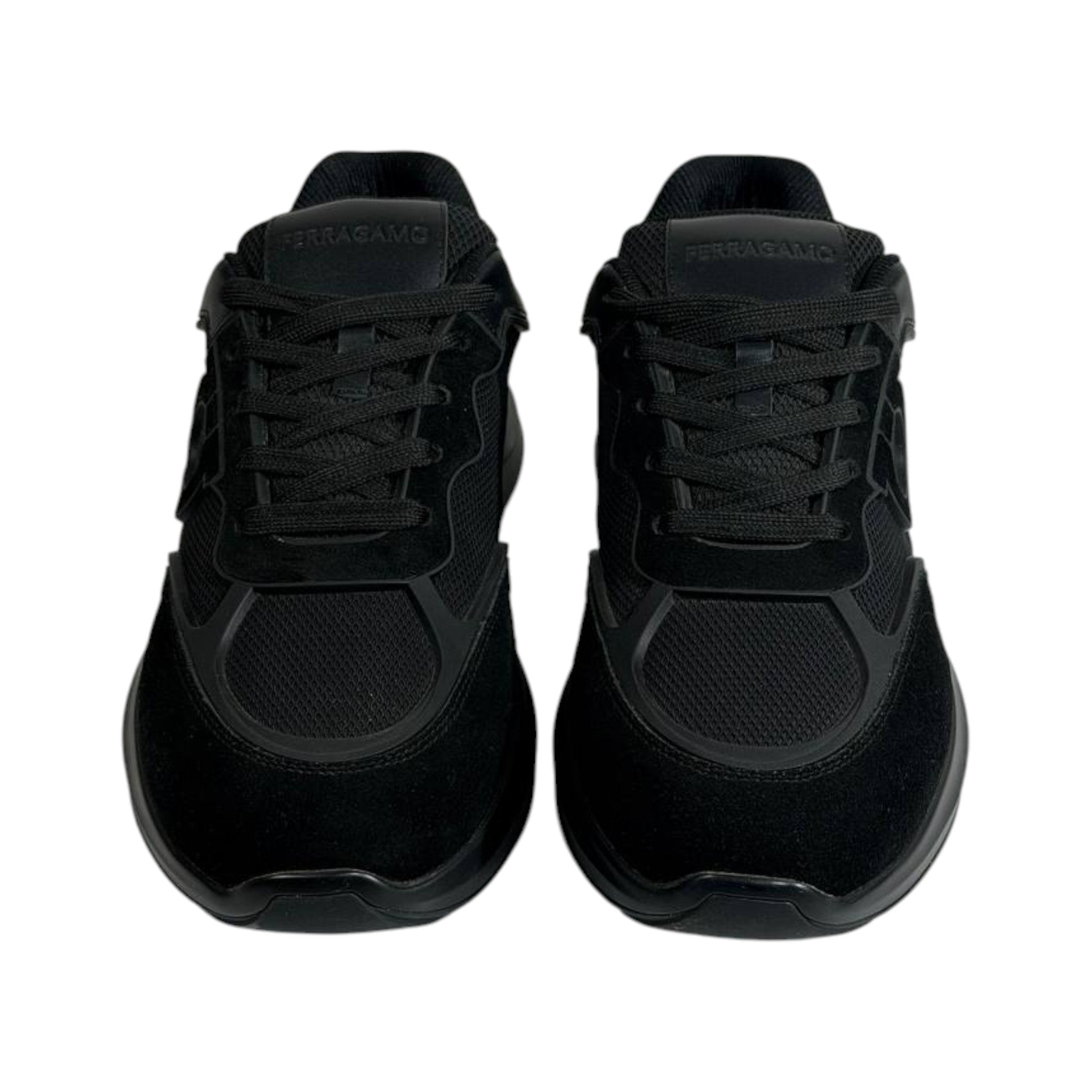 Salvatore Ferragamo All Black Sneakers – Luxury Modern Comfort Trainers 🖤👟