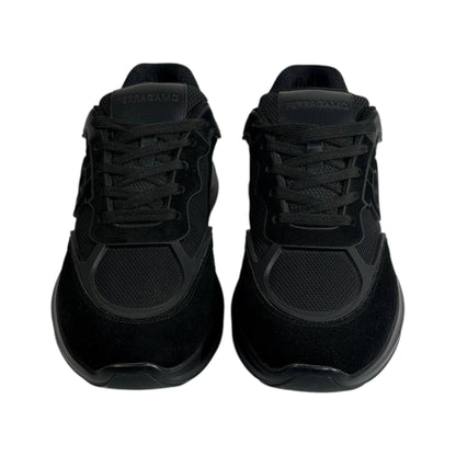 Salvatore Ferragamo All Black Sneakers – Luxury Modern Comfort Trainers 🖤👟