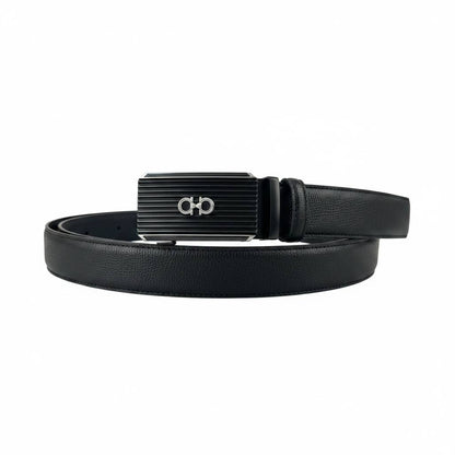 Salvatore Ferragamo Luxury Black Belt 120CM – Signature Gancini Buckle Premium Belt ✨🖤