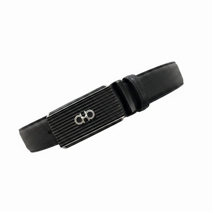 Salvatore Ferragamo Luxury Black Belt 120CM – Signature Gancini Buckle Premium Belt ✨🖤