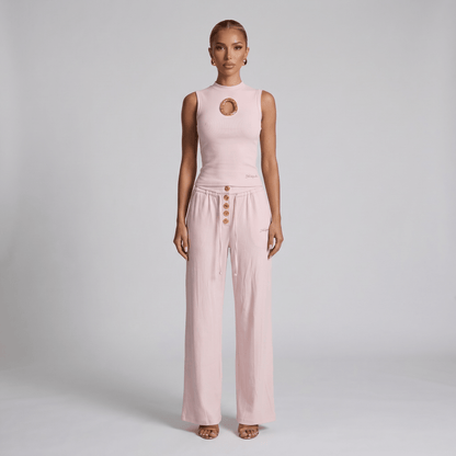 : Schiaparelli Blush Pink Gold Ring Lounge Set 🩷✨💛🔥