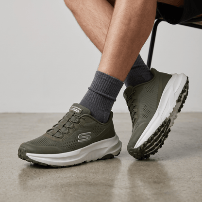 🟢 Skechers Adventure Trail Sneakers – Olive Green
