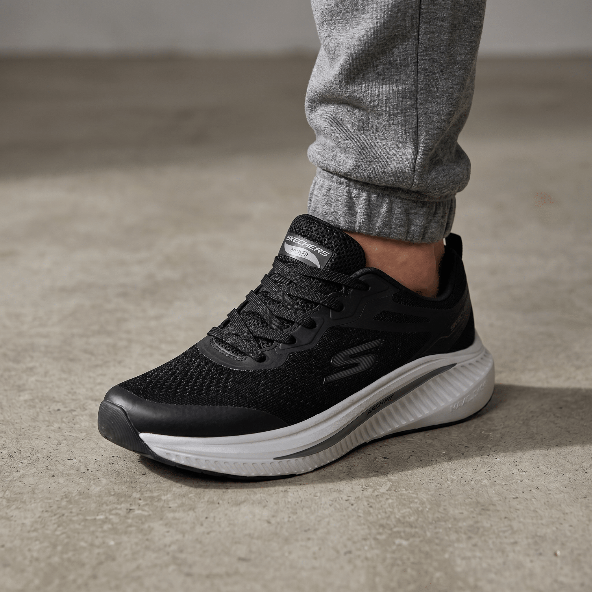 🖤 Skechers Arch Fit Walking Shoes – Black