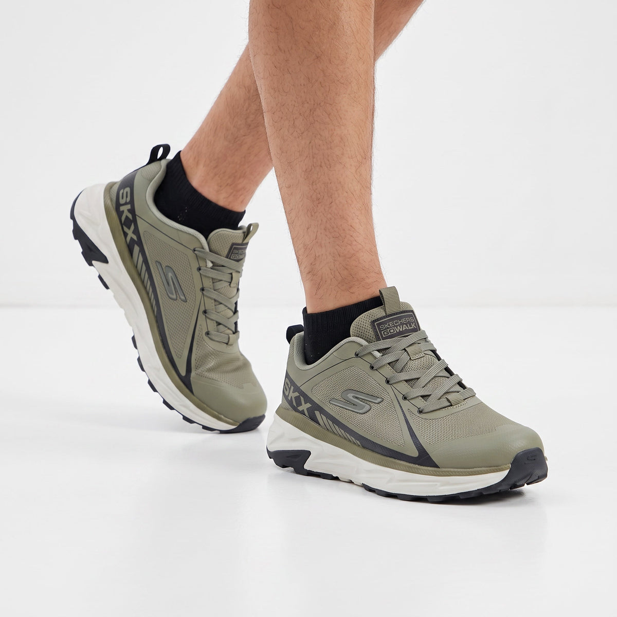 Skechers GoWalk Trainer — Olive Green
