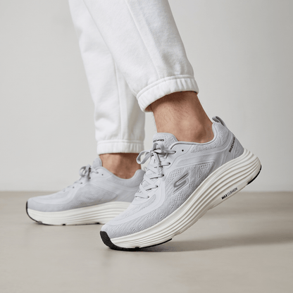 🤍 Skechers Max Cushioning Running Shoes – Light Grey