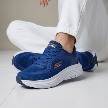 💙 Skechers Max Cushioning Running Shoes – Navy Blue