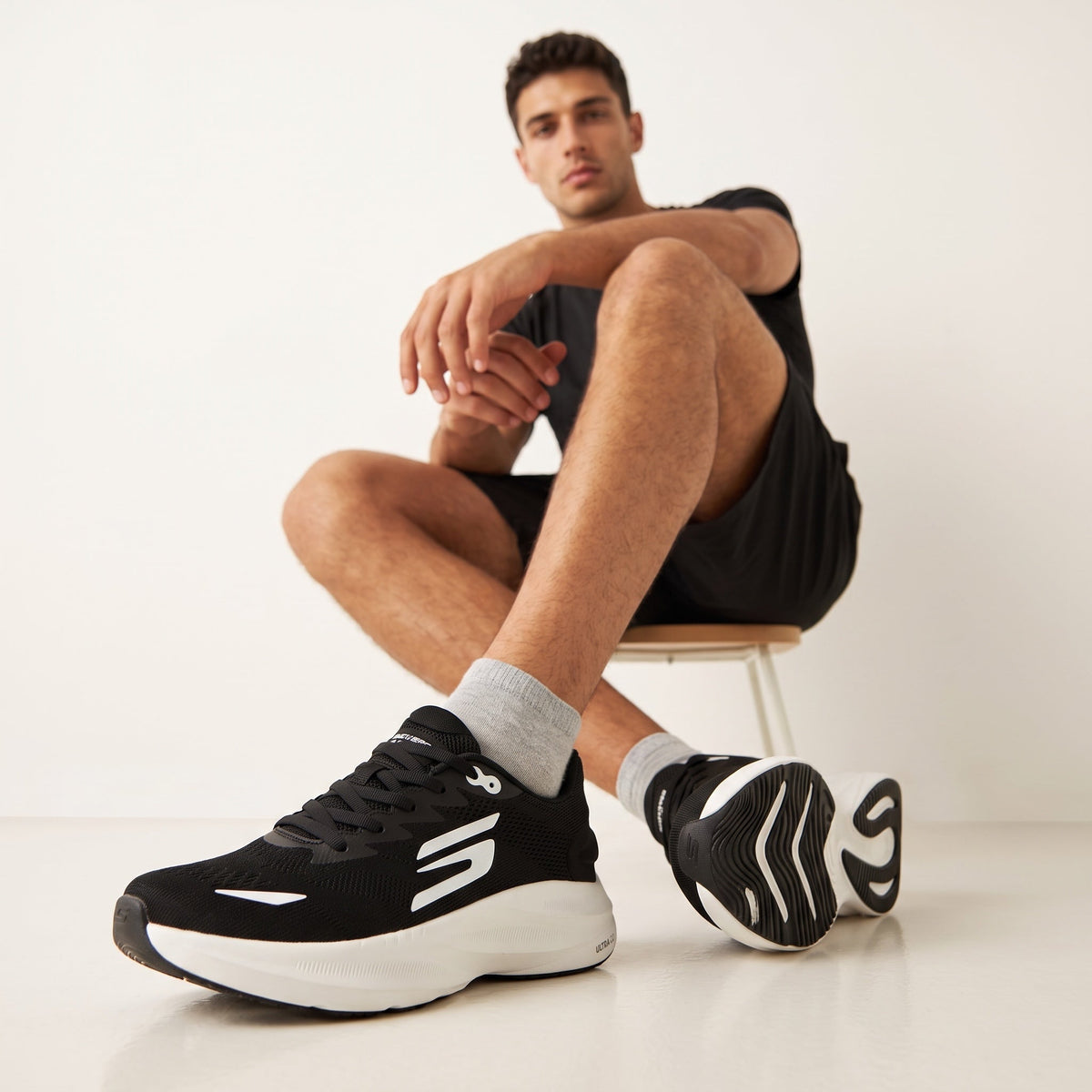 Skechers Performance Sneakers — Black & White