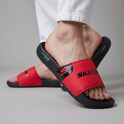 Skechers Slide – Red Hyperburst Recovery 🔴