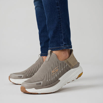 Skechers Slip-Ons – Taupe Performance Runner 👟