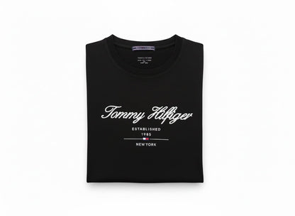 Tommy Hilfiger Black T-Shirt 🖤✨ Classic Script Logo