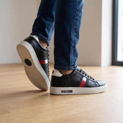 Tommy Hilfiger Court Sneaker – Black Flag 🇺🇸