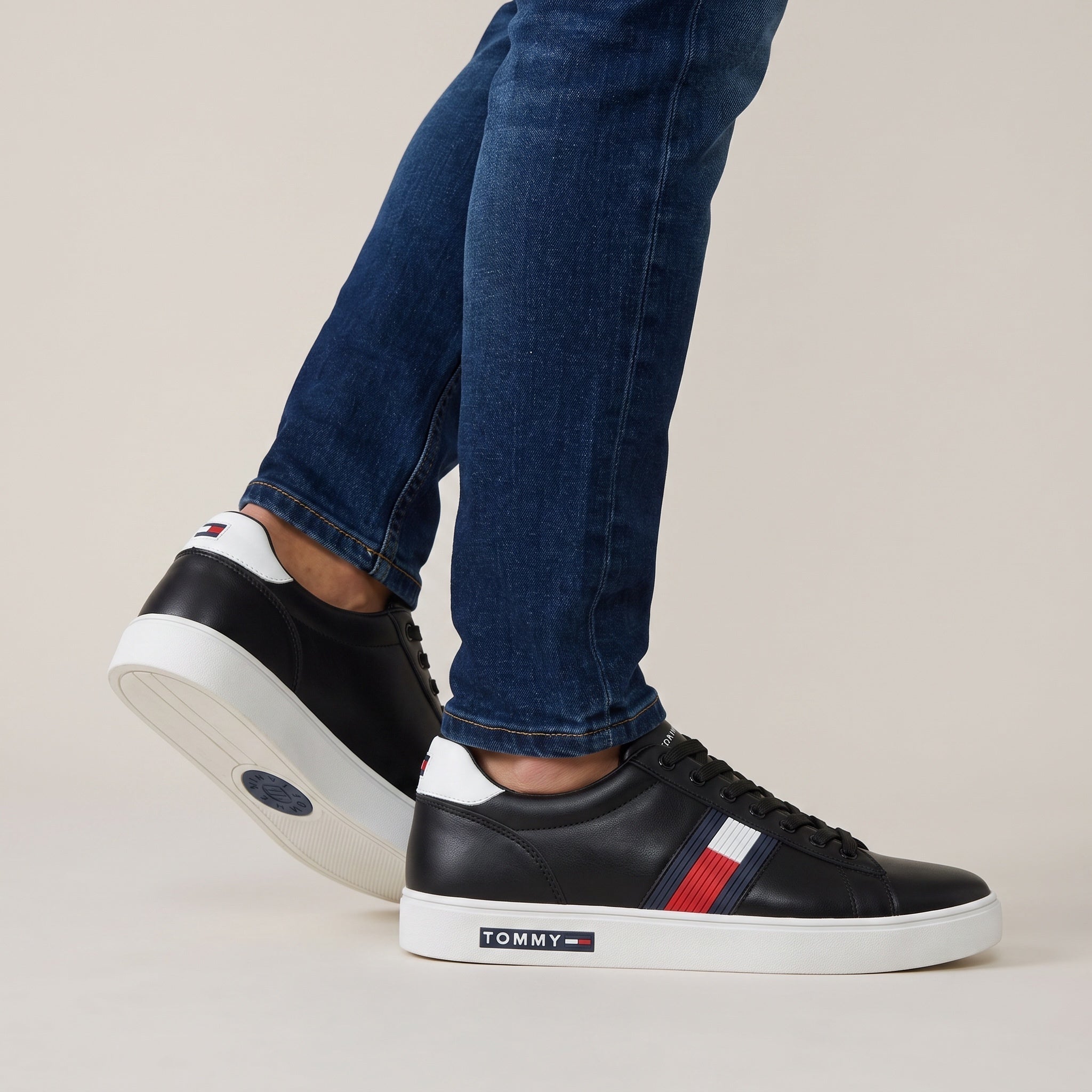 Tommy Hilfiger Court Sneaker – Black Flag 🇺🇸