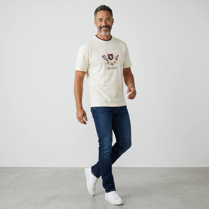 Tommy Hilfiger Heritage Crest T-Shirt – Off White Edition 🤍🇺🇸