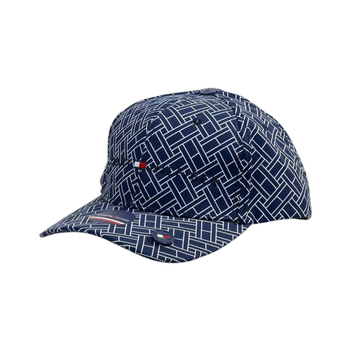 🧢 Tommy Hilfiger Navy Pattern Cap | Classic Street Style 🔵