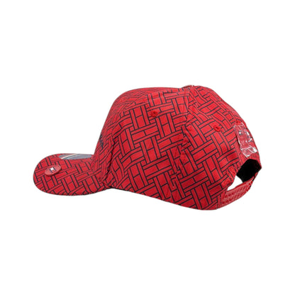 🧢 Tommy Hilfiger Red Pattern Cap | Bold Street Style 🔴