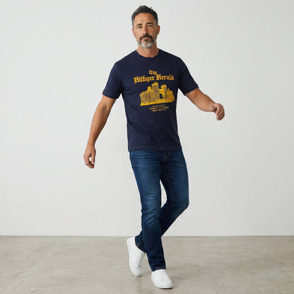 Tommy Hilfiger “The Hilfiger Herald” Navy Graphic T-Shirt 🌆💛
