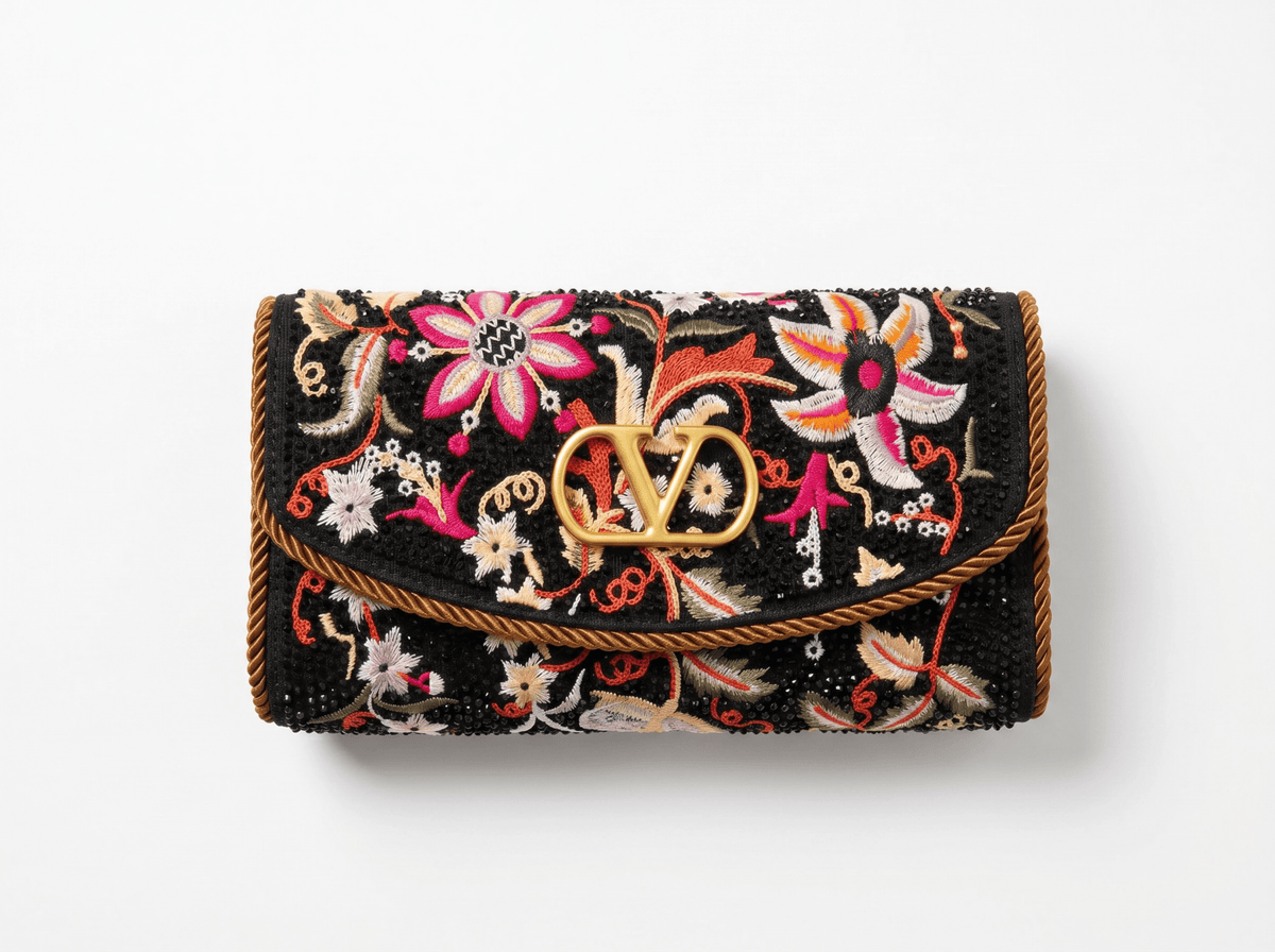 Valentino Floral Embroidered Shoulder Bag 🌸✨
