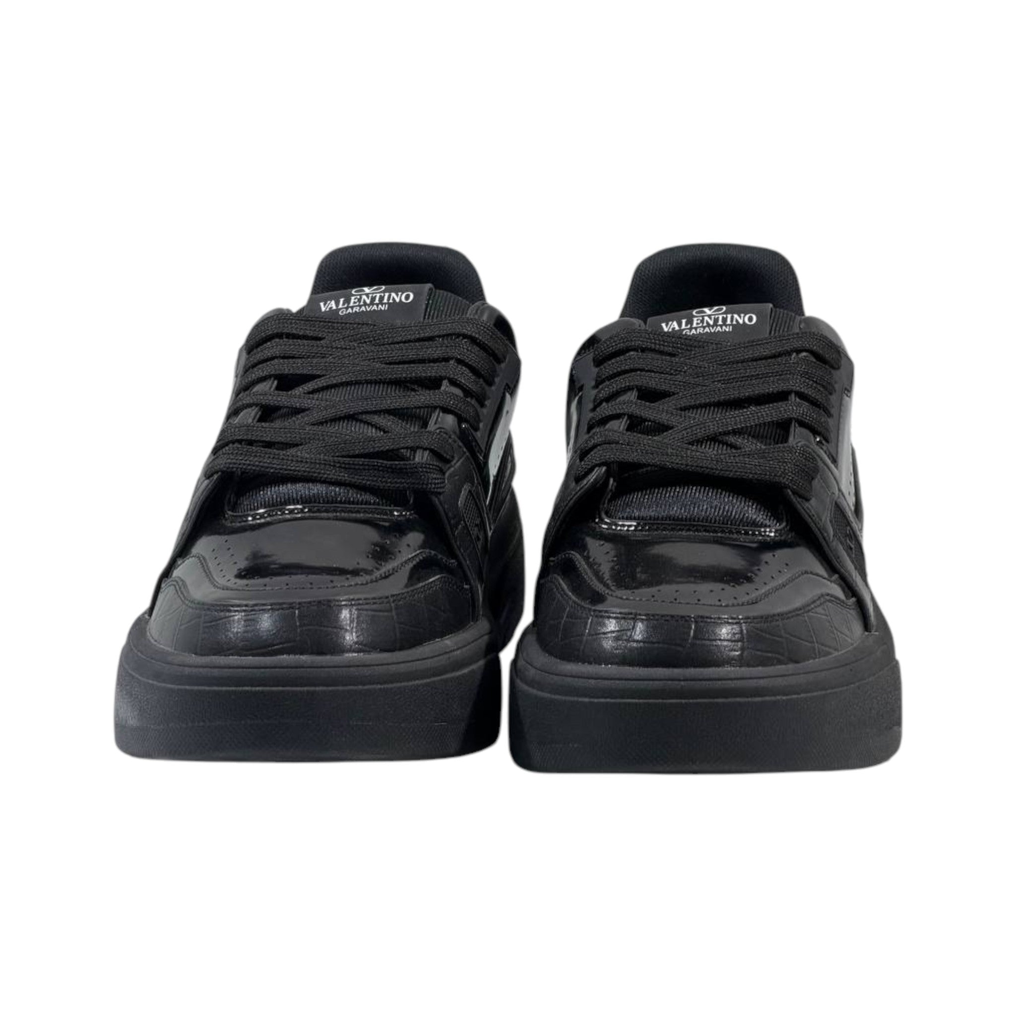 🖤 Valentino Garavani All-Black Platform Sneakers 👟🔥