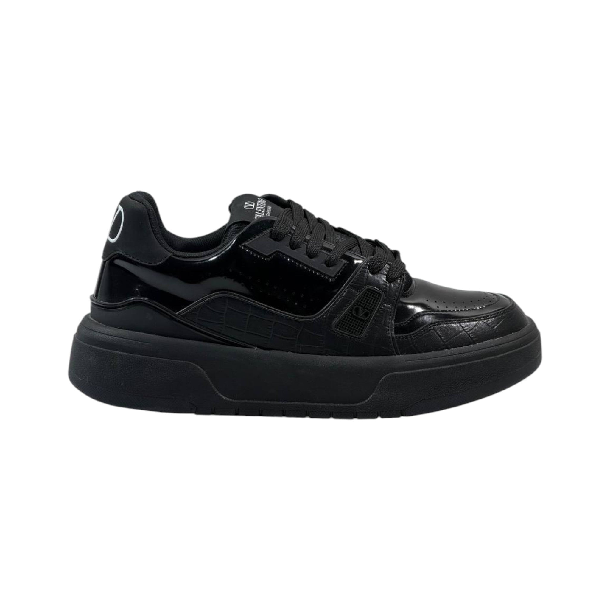 🖤 Valentino Garavani All-Black Platform Sneakers 👟🔥